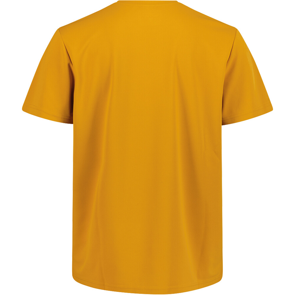 Cmp camiseta montaña manga corta hombre MAN CO T-SHIRT AMARILLO vista trasera