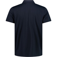 Cmp camiseta montaña manga corta hombre MAN POLO AZUL vista trasera