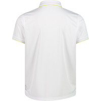 Cmp camiseta montaña manga corta hombre MAN POLO BLANCO vista trasera
