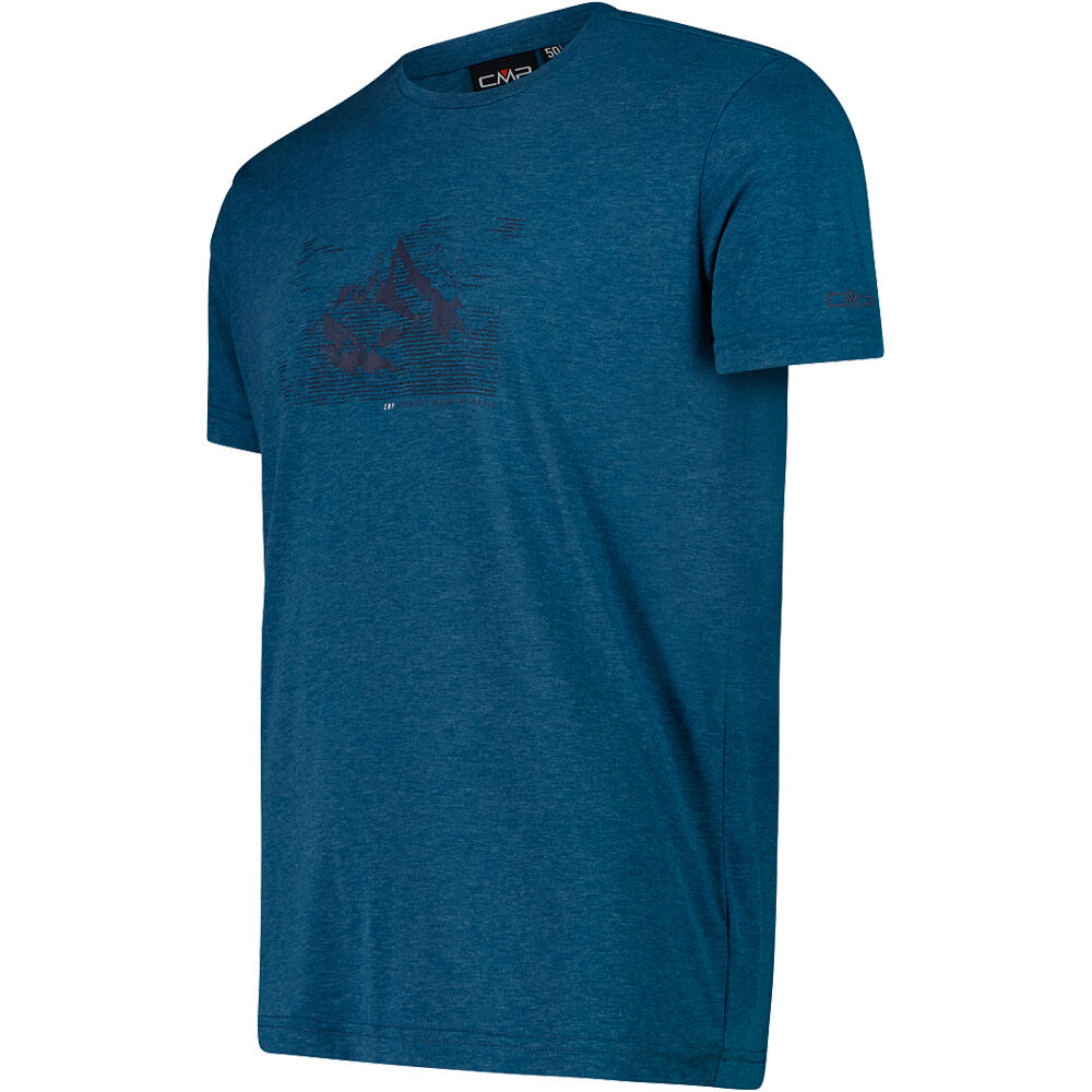 Cmp camiseta montaña manga corta hombre MAN T-SHIRT AZUL vista detalle