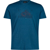 Cmp camiseta montaña manga corta hombre MAN T-SHIRT AZUL vista frontal