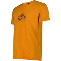 Cmp camiseta montaña manga corta hombre MAN T-SHIRT NARANJA vista detalle