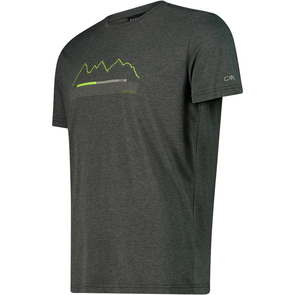 Cmp camiseta montaña manga corta hombre MAN T-SHIRT VERDE vista detalle