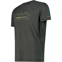 Cmp camiseta montaña manga corta hombre MAN T-SHIRT VERDE vista detalle