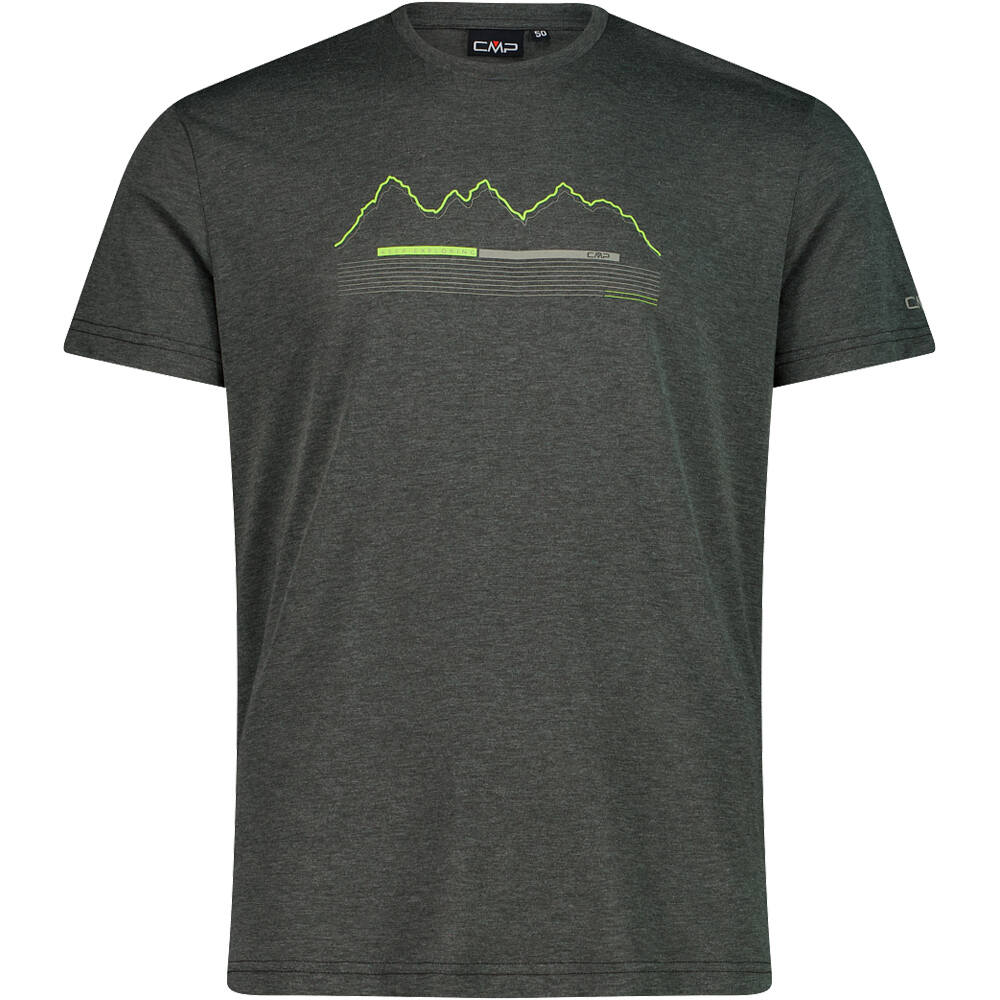 Cmp camiseta montaña manga corta hombre MAN T-SHIRT VERDE vista frontal