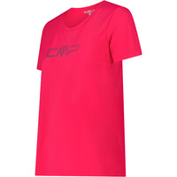 Cmp camiseta montaña manga corta mujer WOMAN CO T-SHIRT ROSA vista detalle