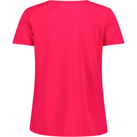 Cmp camiseta montaña manga corta mujer WOMAN CO T-SHIRT ROSA vista trasera
