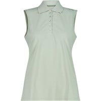 Cmp camiseta montaña manga corta mujer WOMAN POLO SLEEVELESS VERDE vista frontal