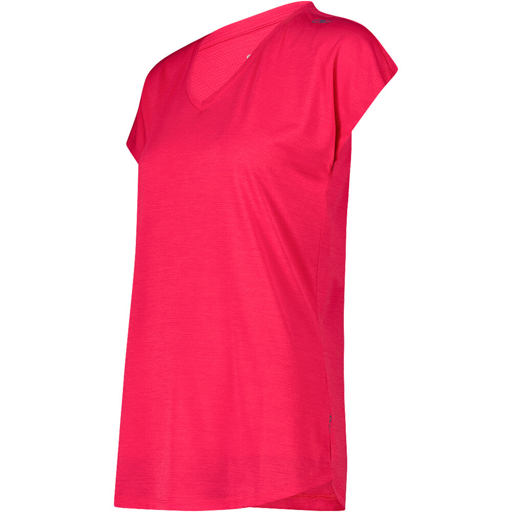Cmp camiseta montaña manga corta mujer WOMAN T-SHIRT ROJO vista detalle