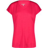 Cmp camiseta montaña manga corta mujer WOMAN T-SHIRT ROJO vista frontal
