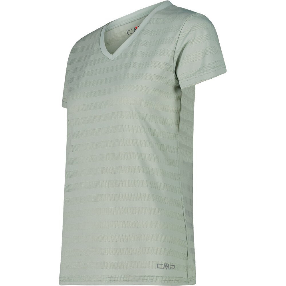 Cmp camiseta montaña manga corta mujer WOMAN T-SHIRT VERDE vista detalle