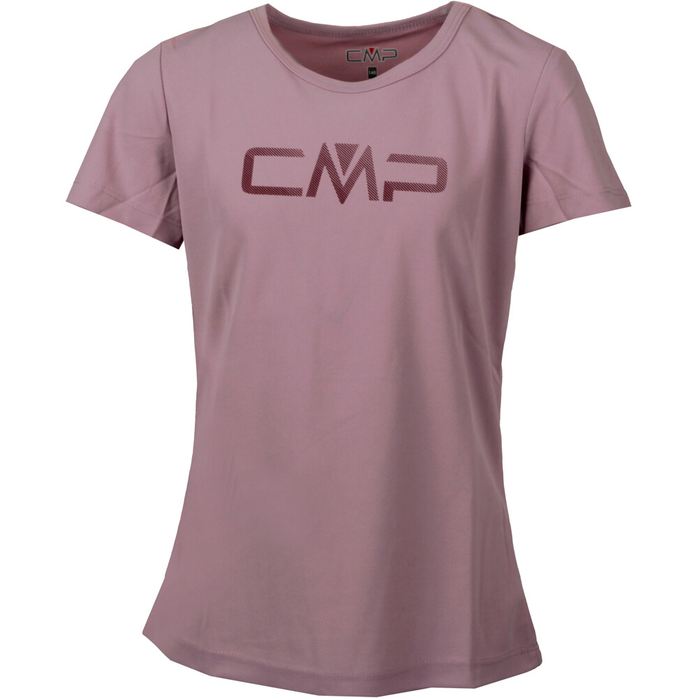 Cmp camiseta montaña manga corta niño KID G CO T-SHIRT ROSA vista frontal