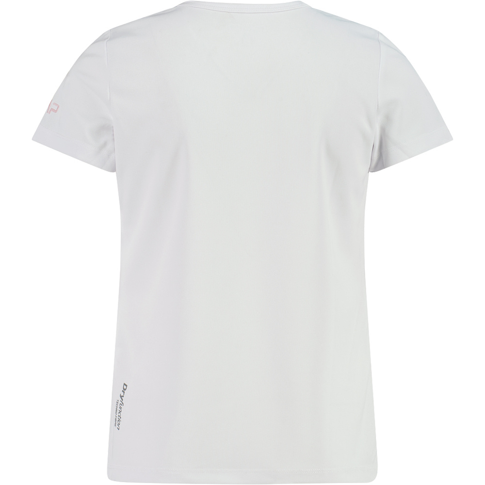 Cmp camiseta montaña manga corta niño KID G T-SHIRT BLANCO vista trasera