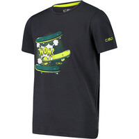 Cmp camiseta montaña manga corta niño KID T-SHIRT NEGRO vista detalle