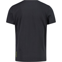 Cmp camiseta montaña manga corta niño KID T-SHIRT NEGRO vista trasera