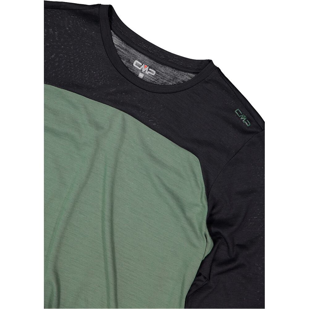 Cmp camiseta montaña manga larga hombre KILDAR MAN T-SHIRT VERDE 03