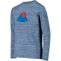 Cmp camiseta montaña manga larga niño KID T-SHIRT AZUL vista detalle