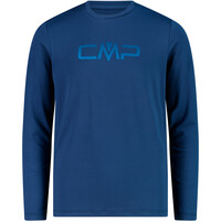 Cmp camiseta montaña manga larga niño KID T-SHIRT AZUL vista frontal
