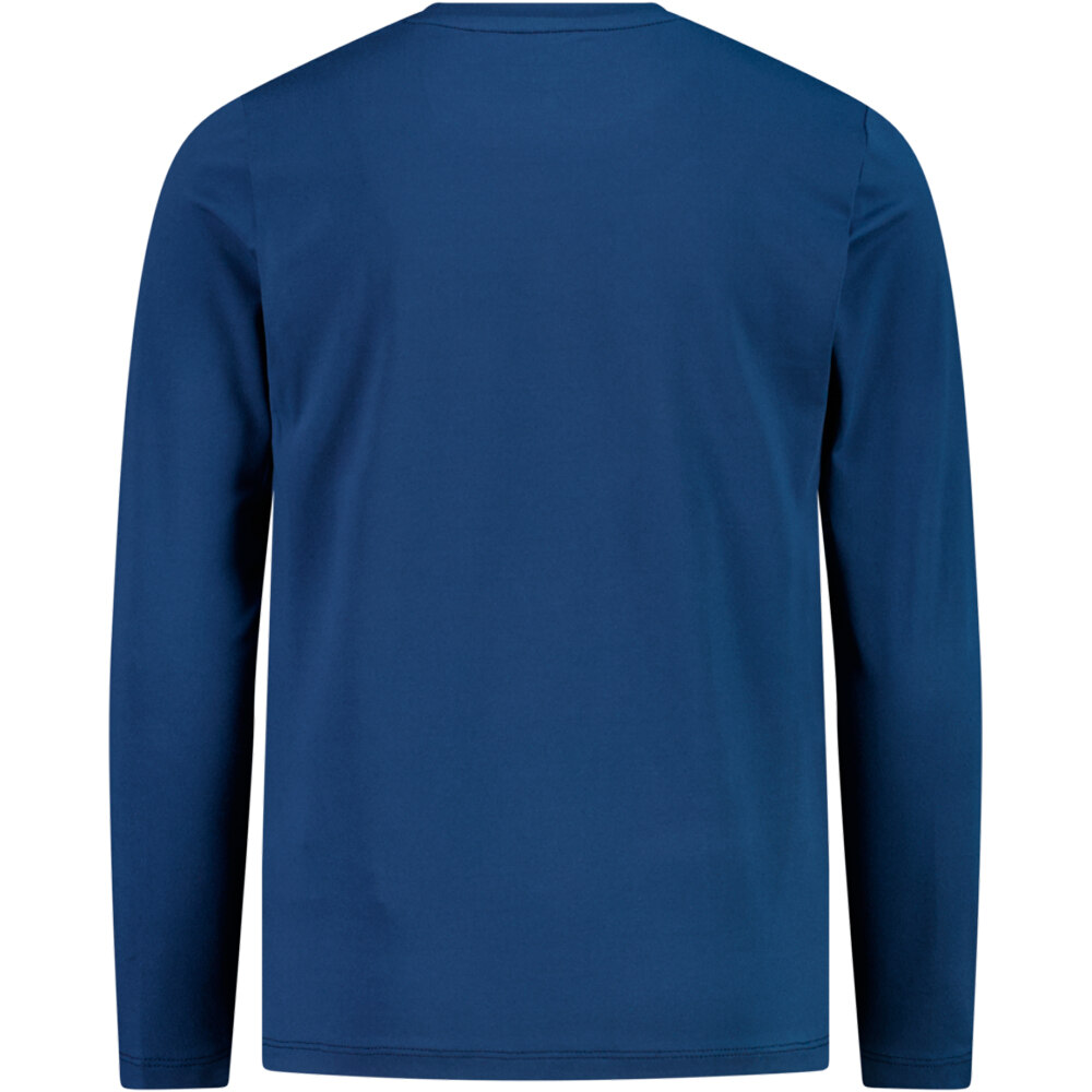 Cmp camiseta montaña manga larga niño KID T-SHIRT AZUL vista trasera