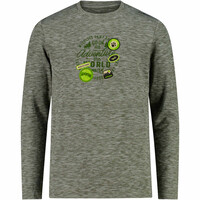Cmp camiseta montaña manga larga niño KID T-SHIRT VERDE vista frontal