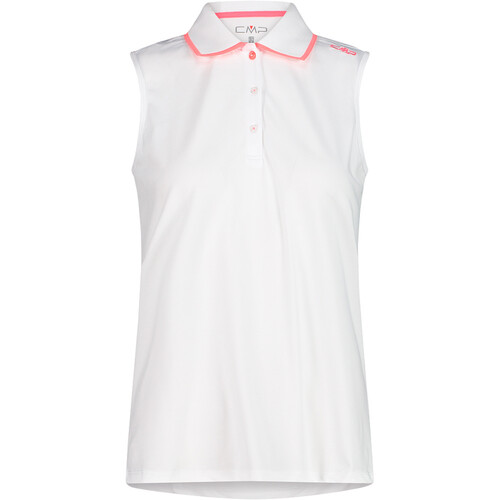 CMP WOMAN POLO SLEEVELESS blanco