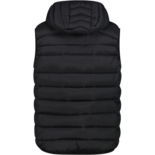 CMP MAN VEST SNAPS HOOD negro