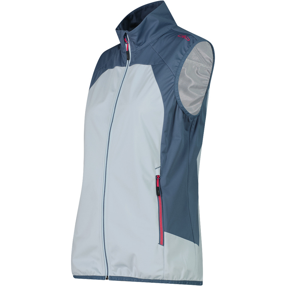 Cmp chaleco outdoor mujer WOMAN VEST AZUL vista detalle
