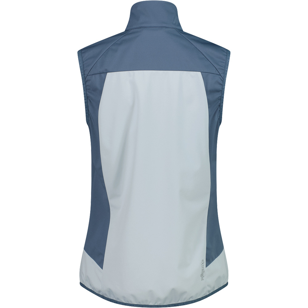 Cmp chaleco outdoor mujer WOMAN VEST AZUL vista trasera