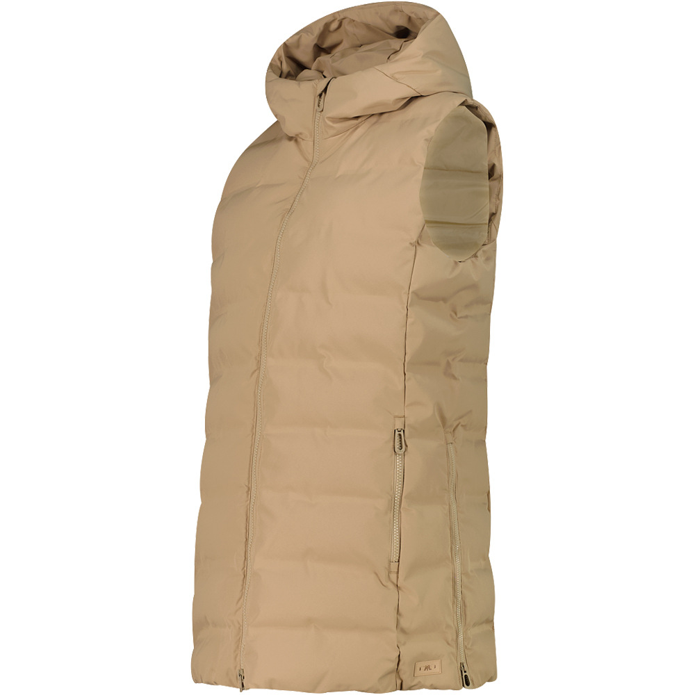 Cmp chaleco outdoor mujer WOMAN VEST FIX HOOD MARRON vista detalle