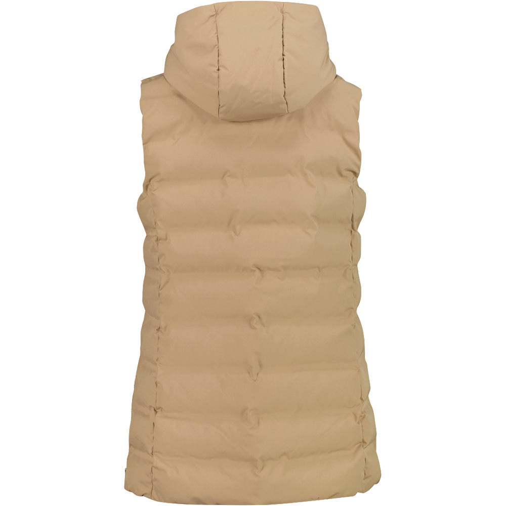 Cmp chaleco outdoor mujer WOMAN VEST FIX HOOD MARRON vista trasera