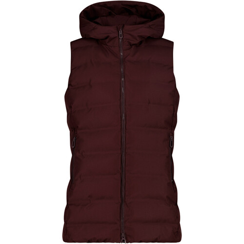 CMP WOMAN VEST FIX HOOD morado