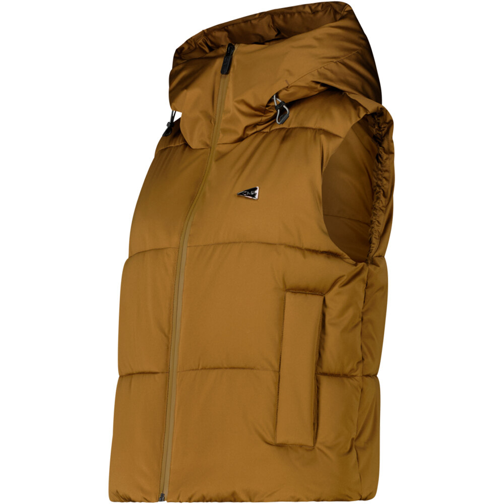 Cmp chaleco outdoor mujer WOMAN VEST FIX HOOD NARANJA vista detalle