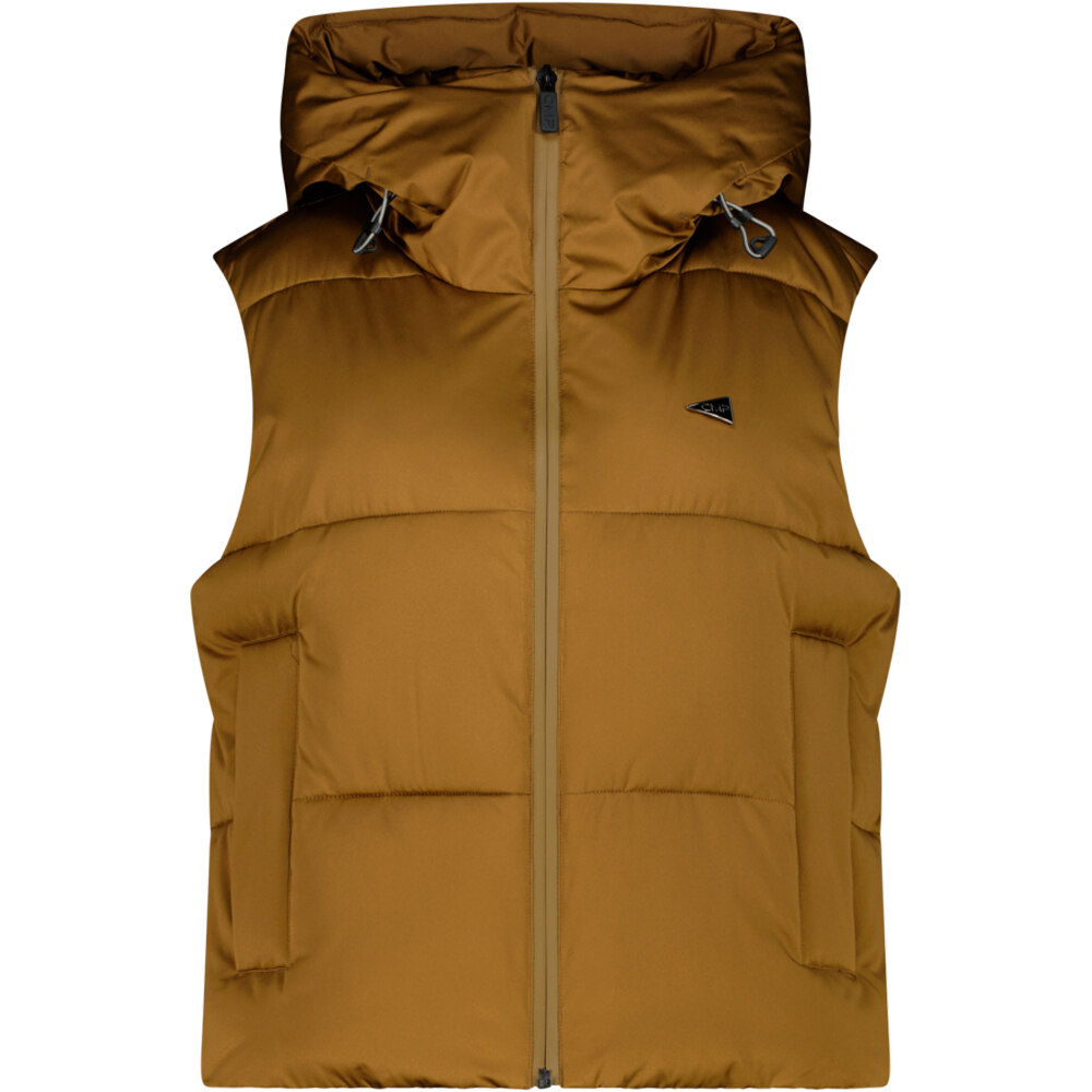 Cmp chaleco outdoor mujer WOMAN VEST FIX HOOD NARANJA vista frontal