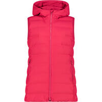 Cmp chaleco outdoor mujer WOMAN VEST FIX HOOD ROSA vista frontal