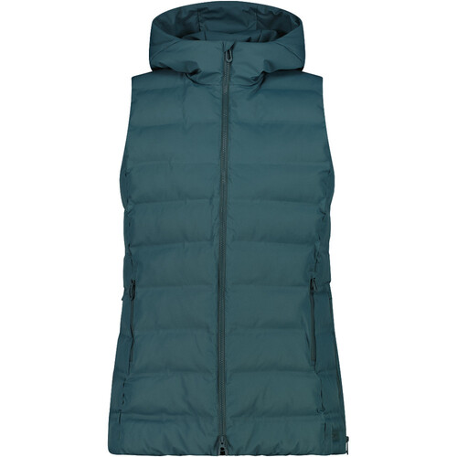 CMP WOMAN VEST FIX HOOD verde