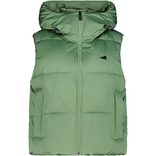 CMP WOMAN VEST FIX HOOD verde