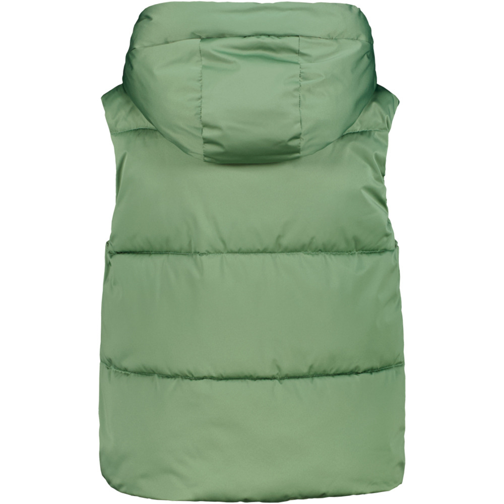 Cmp chaleco outdoor mujer WOMAN VEST FIX HOOD VERDE vista trasera