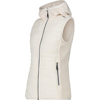 Cmp chaleco outdoor mujer WOMAN VEST HYBRID FIX HOOD BLANCO vista detalle