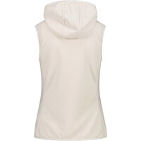 Cmp chaleco outdoor mujer WOMAN VEST HYBRID FIX HOOD BLANCO vista trasera