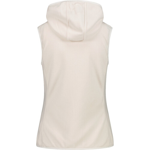 CMP WOMAN VEST HYBRID FIX HOOD blanco