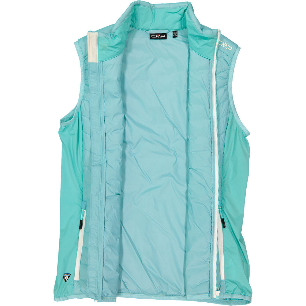 Cmp chaleco outdoor mujer WOMAN VEST HYBRID VERDE 04