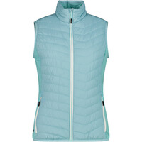 Cmp chaleco outdoor mujer WOMAN VEST HYBRID VERDE vista frontal