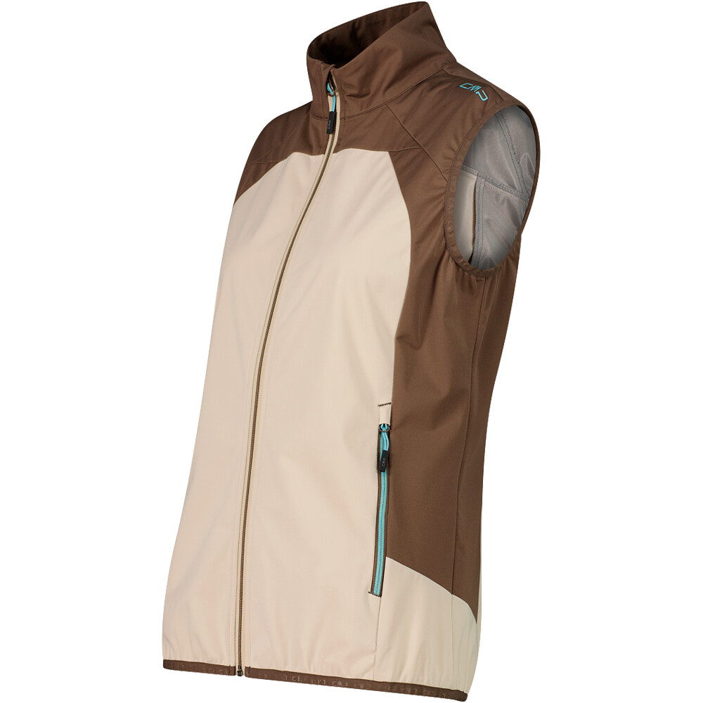 Cmp chaleco outdoor mujer WOMAN VEST MARRON vista detalle