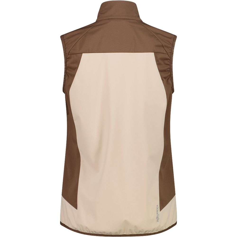 Cmp chaleco outdoor mujer WOMAN VEST MARRON vista trasera