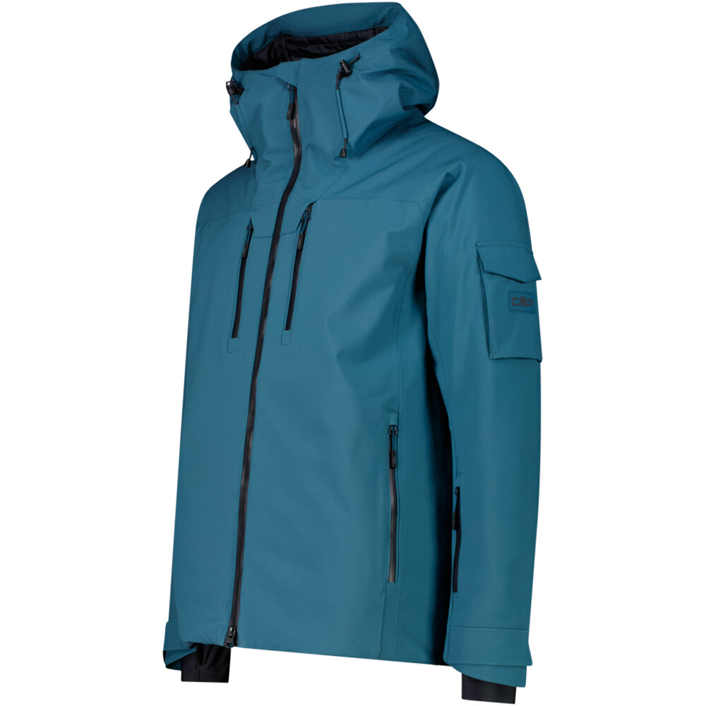 Cmp chaqueta esquí hombre MAN JACKET FIX HOOD AVIO AZUL vista detalle