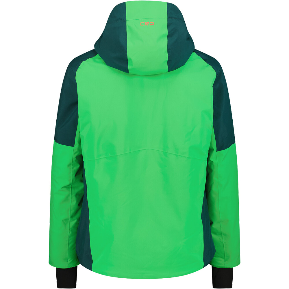 Cmp chaqueta esquí hombre MAN JACKET FIX HOOD VERDE vista trasera