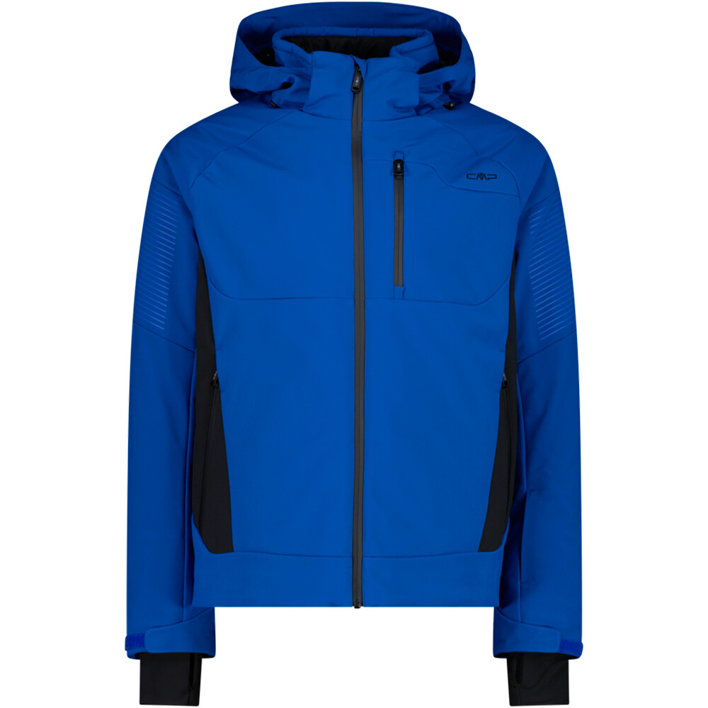 Cmp chaqueta esquí hombre MAN JACKET ZIP HOOD AZUL vista frontal