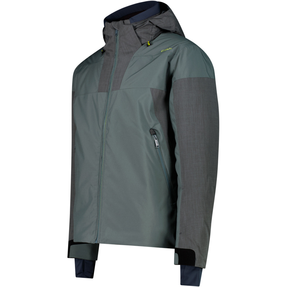 Cmp chaqueta esquí hombre MAN JACKET ZIP HOOD JUNGLE VERDE vista detalle