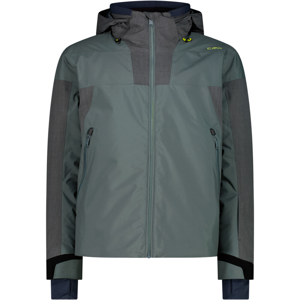 Cmp chaqueta esquí hombre MAN JACKET ZIP HOOD JUNGLE VERDE vista frontal