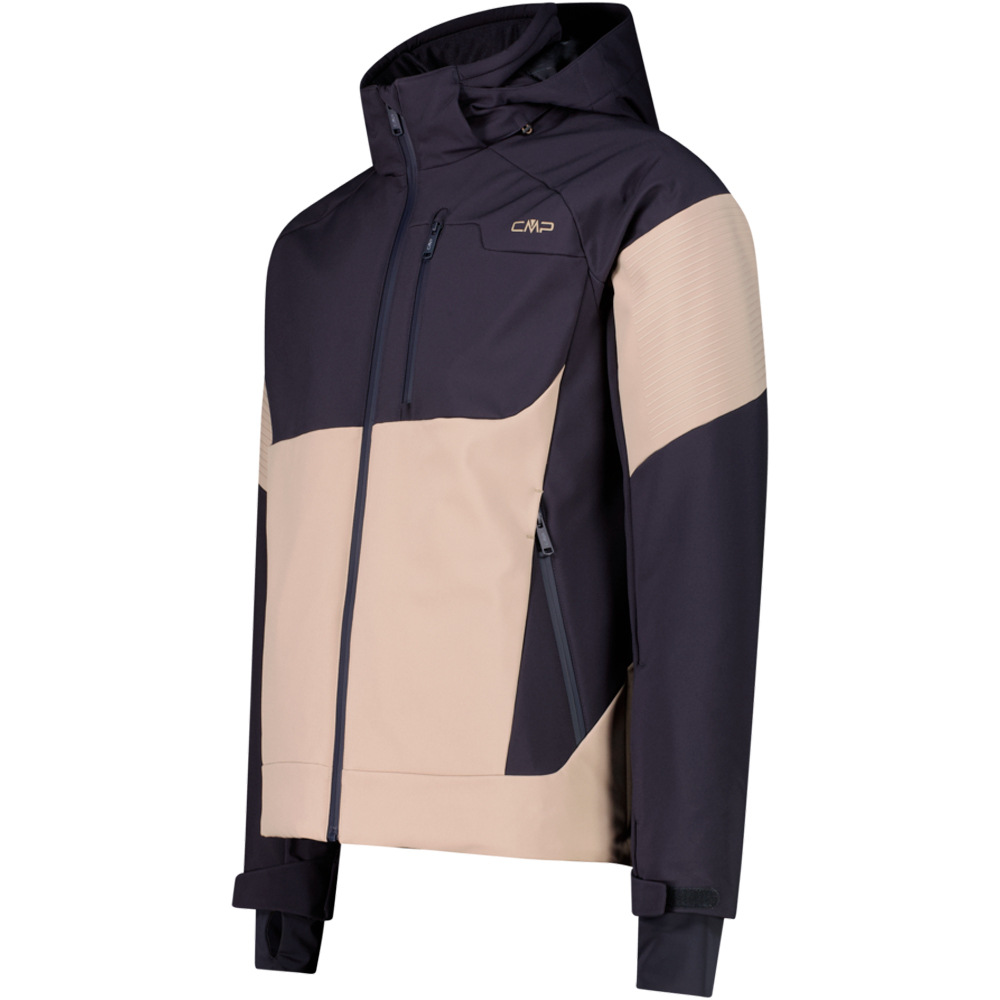 Cmp chaqueta esquí hombre MAN JACKET ZIP HOOD MARRON vista detalle